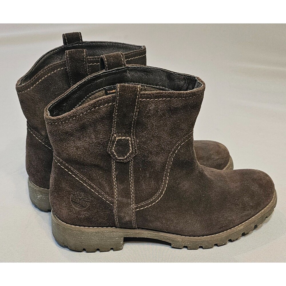 Timberland Earthkeepers Women’s 8 Boots 3267R Brown Suede Leather Rugged Outdoor - Picture 6 of 14